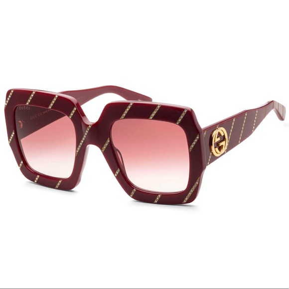 🔥NEW GUCCI SWAROVSKI CRYSTAL SUNGLASSES 🔥 - Picture 3 of 16